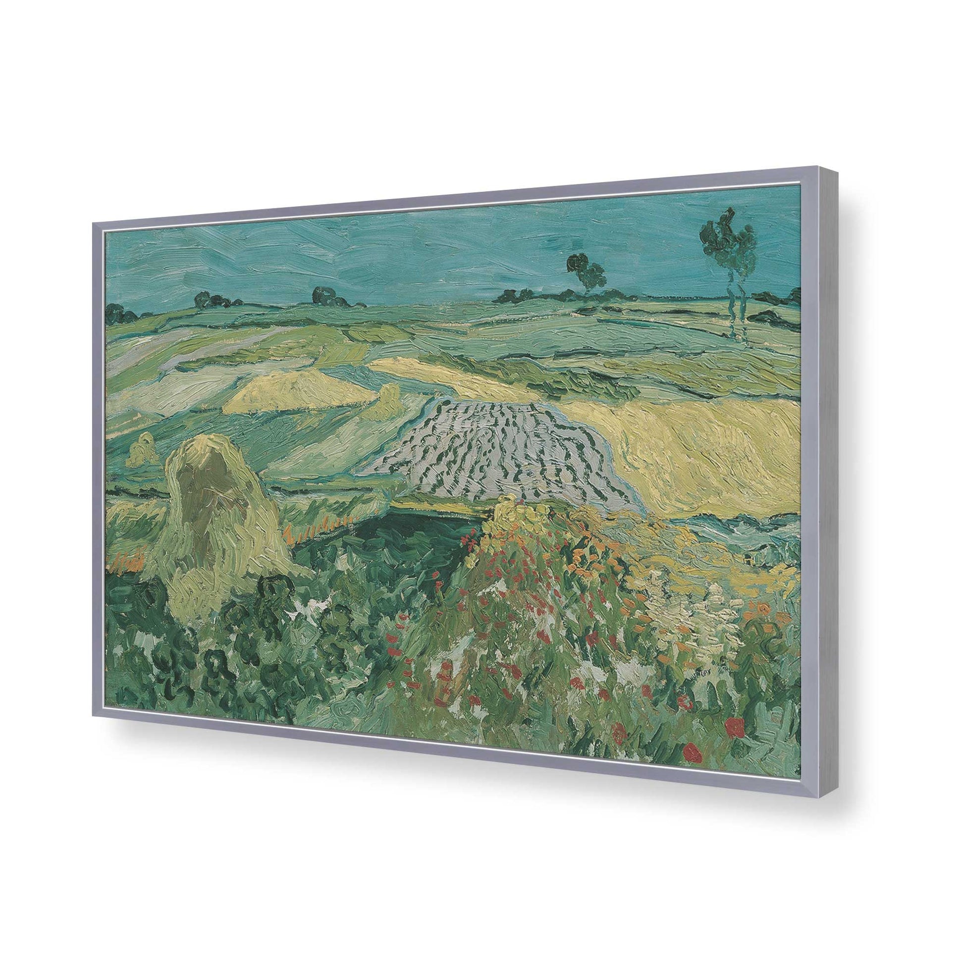 [Color:Polished Chrome], Picture of art in a Polished Chrome frame of the corner