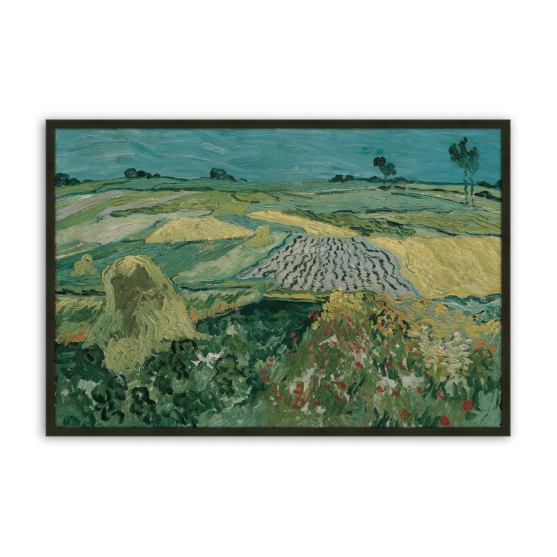 [Color:Satin Black], Picture of art in a Satin Black frame