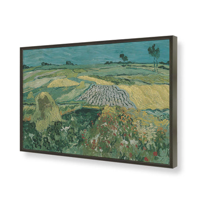 [Color:Satin Black], Picture of art in a Satin Black frame of the corner