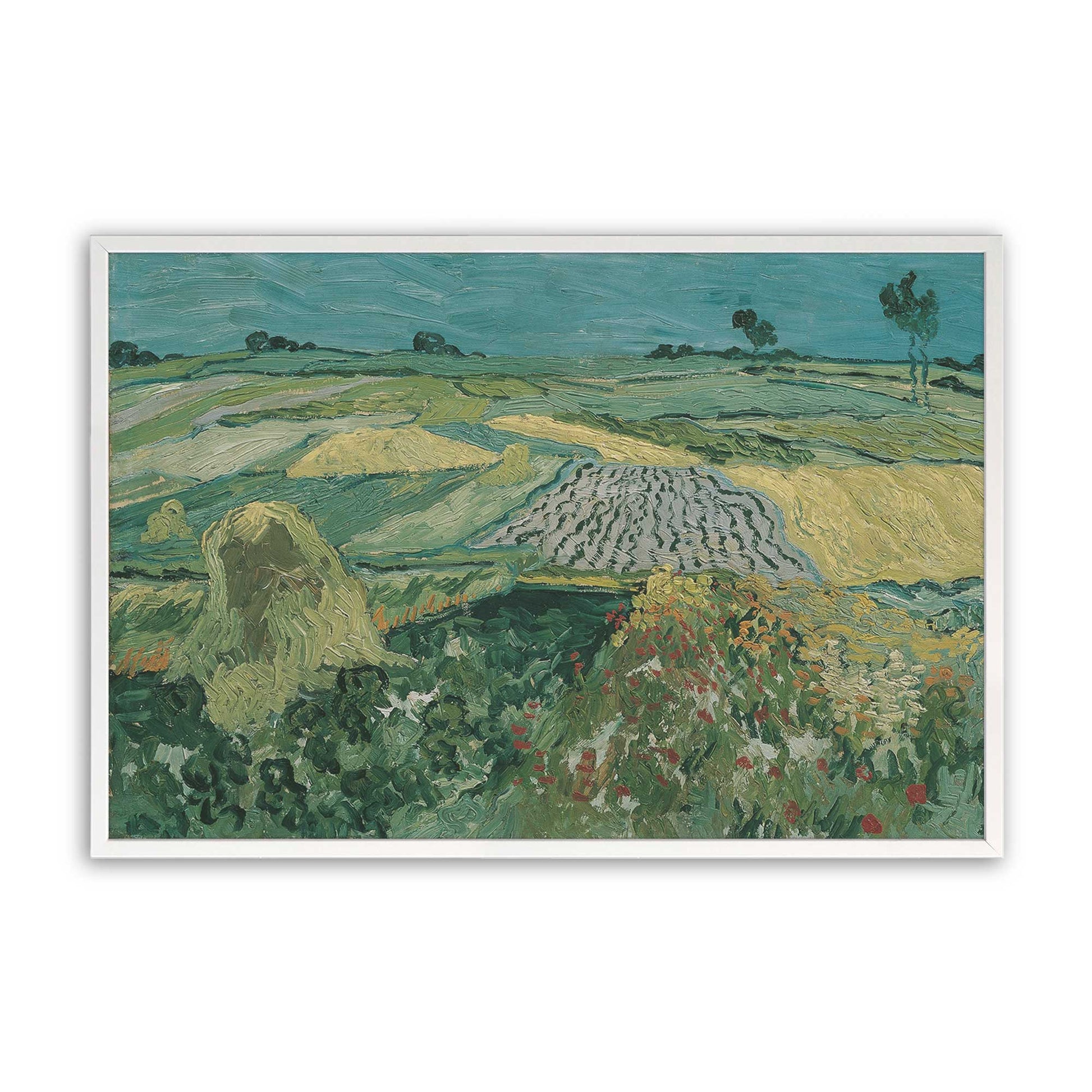 [Color:Opaque White], Picture of art in a Opaque White frame