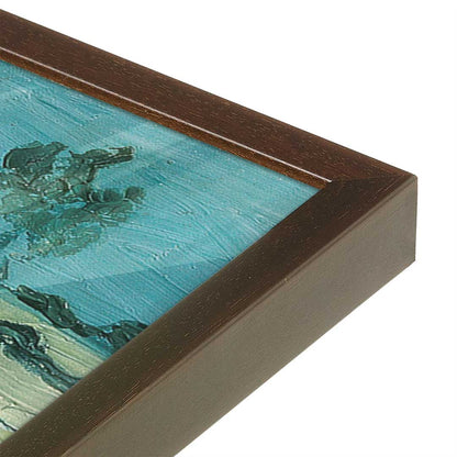 [Color:Belvinder Brown], Picture of art in a Belvinder Brown frame at an angle