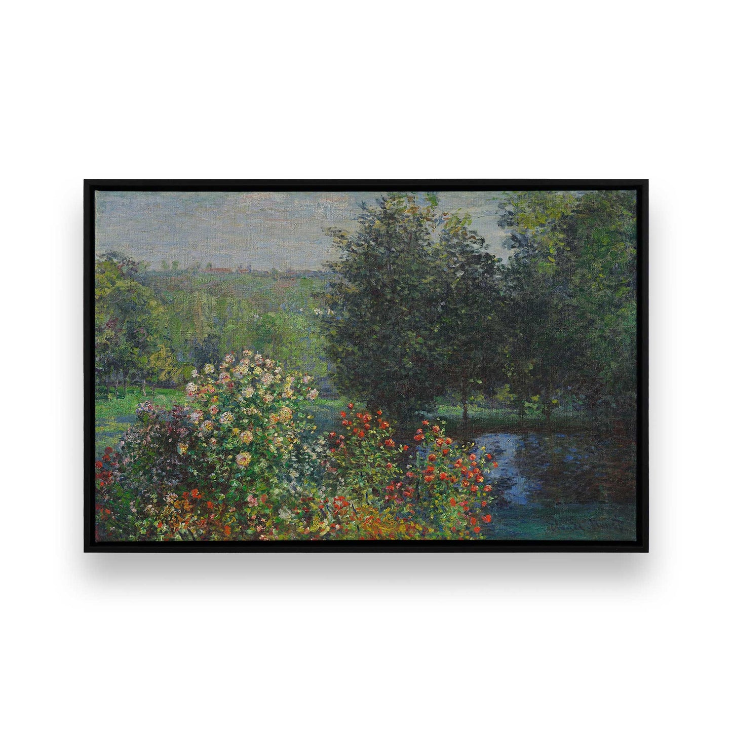 [Color:Satin Black], Picture of art in a Satin Black frame