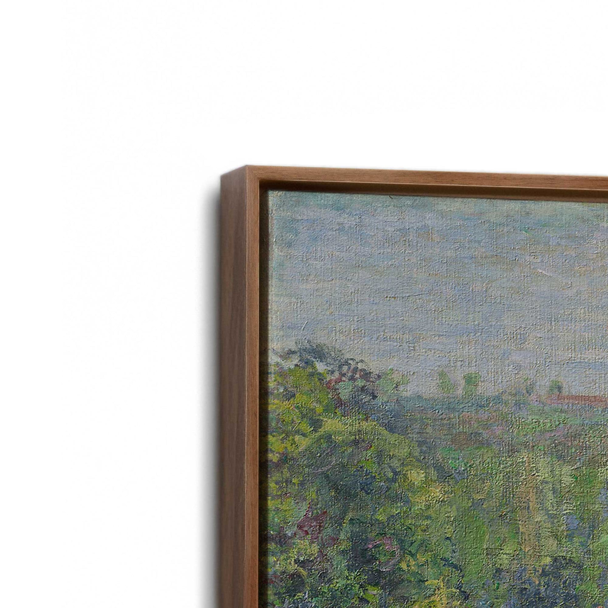 [Color:Walnut], Picture of art in a Walnut frame at an angle