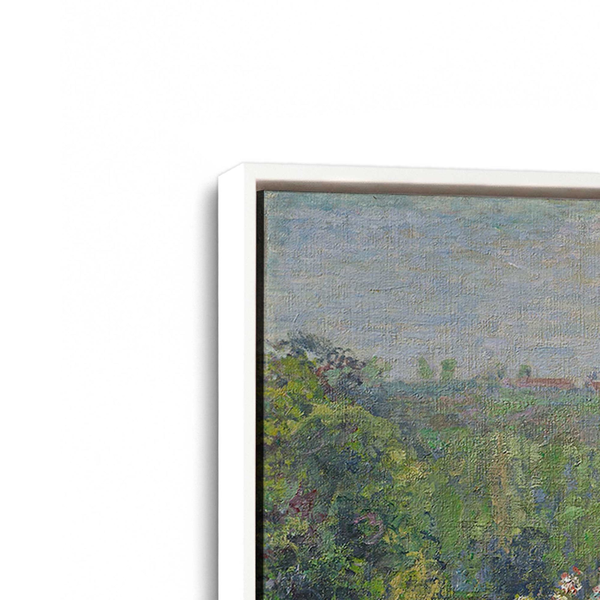 [Color:Opaque White], Picture of art in a White frame at an angle