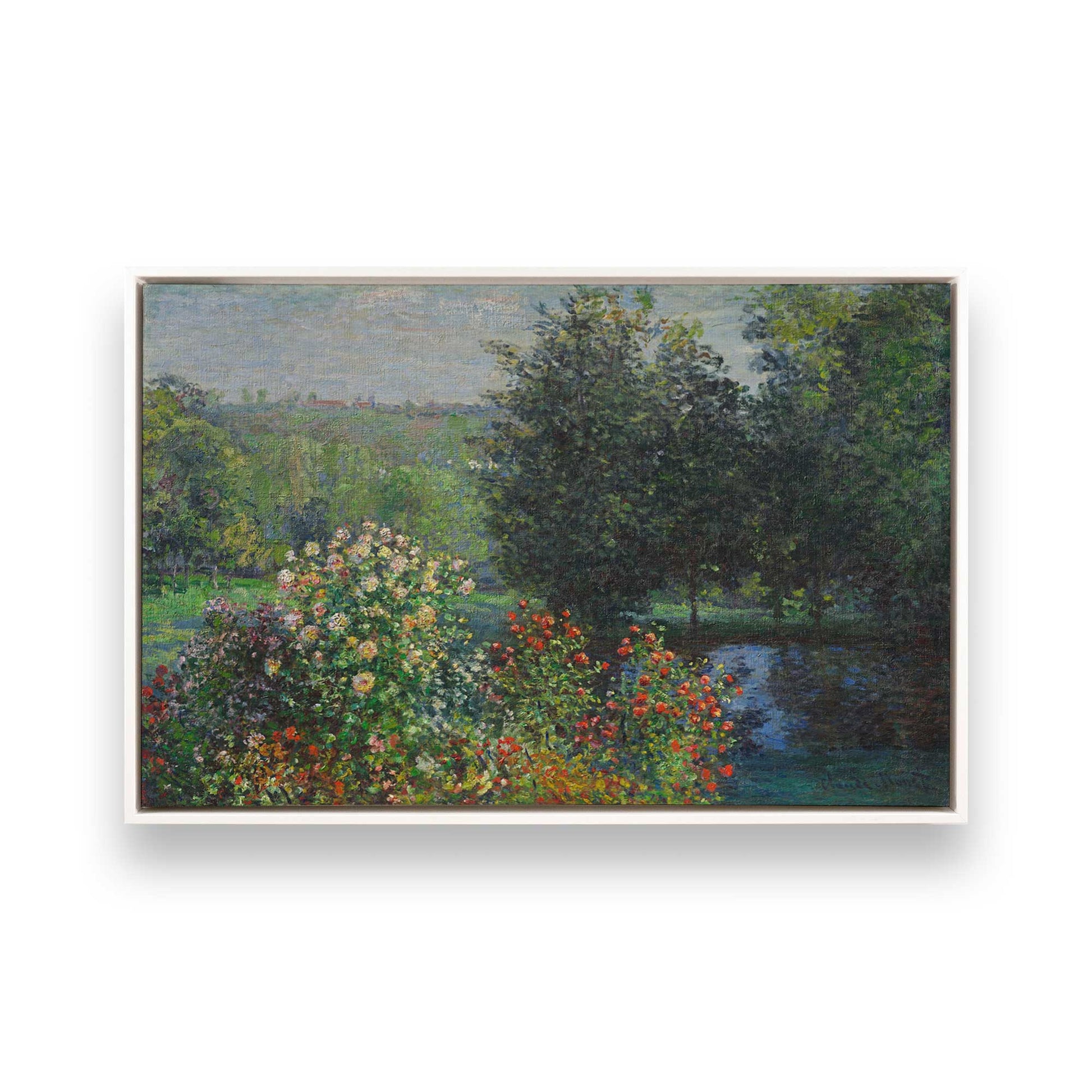 [Color:Opaque White], Picture of art in a White frame