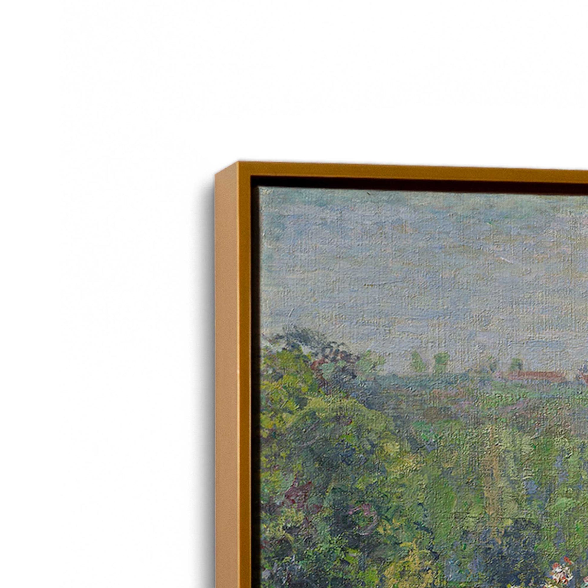 [Color:Polished Gold], Picture of art in a Polished Gold frame at an angle