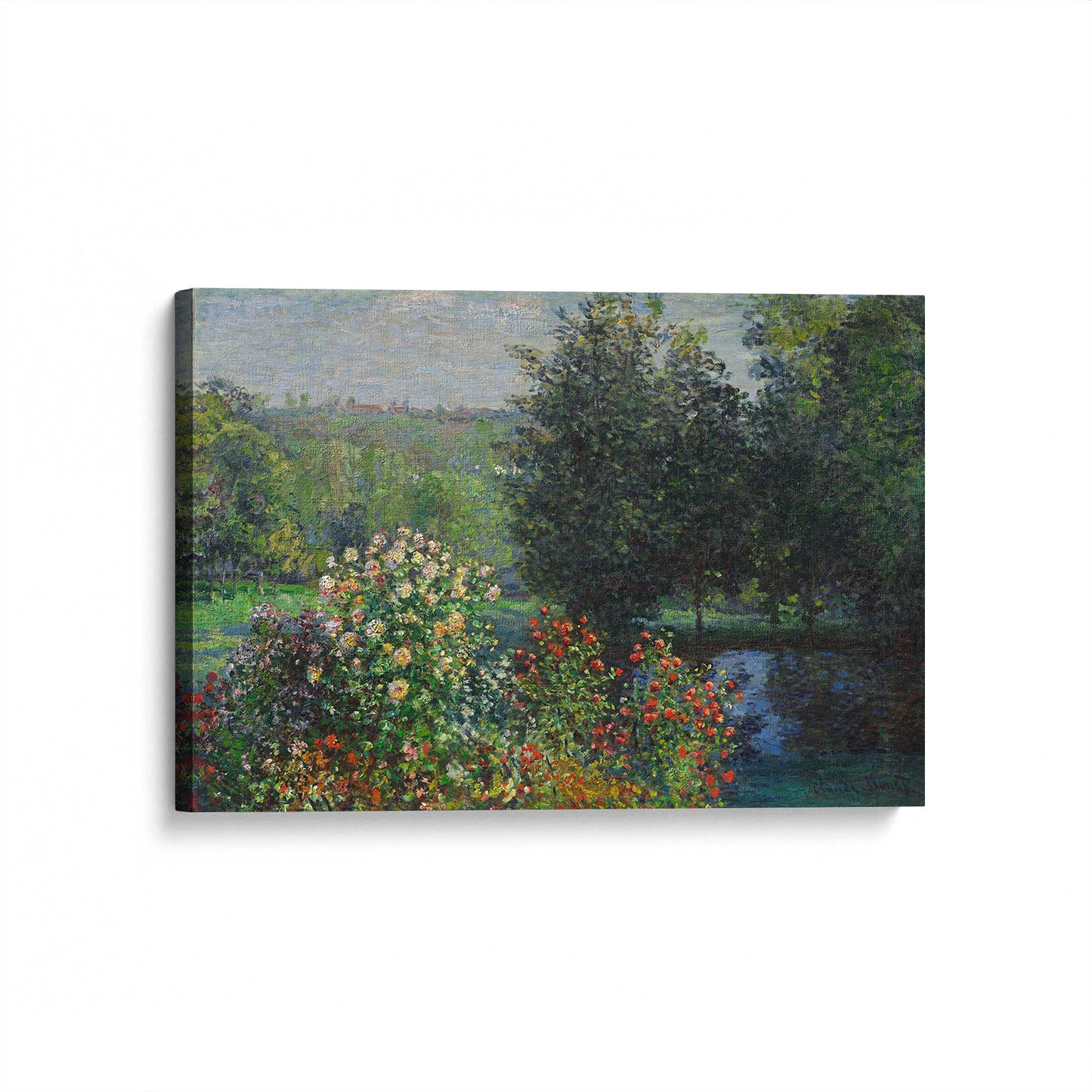 [Color:Stretched Canvas], Picture of art at an angle