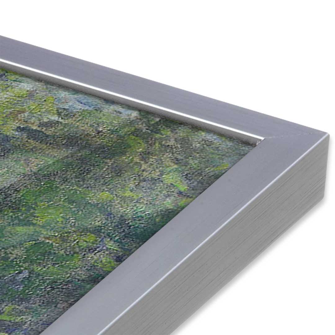 [Color:Polished Chrome], Picture of art in a Polished Chrome frame at an angle
