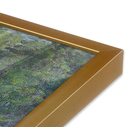 [Color:Polished Gold], Picture of art in a Polished Gold frame at an angle