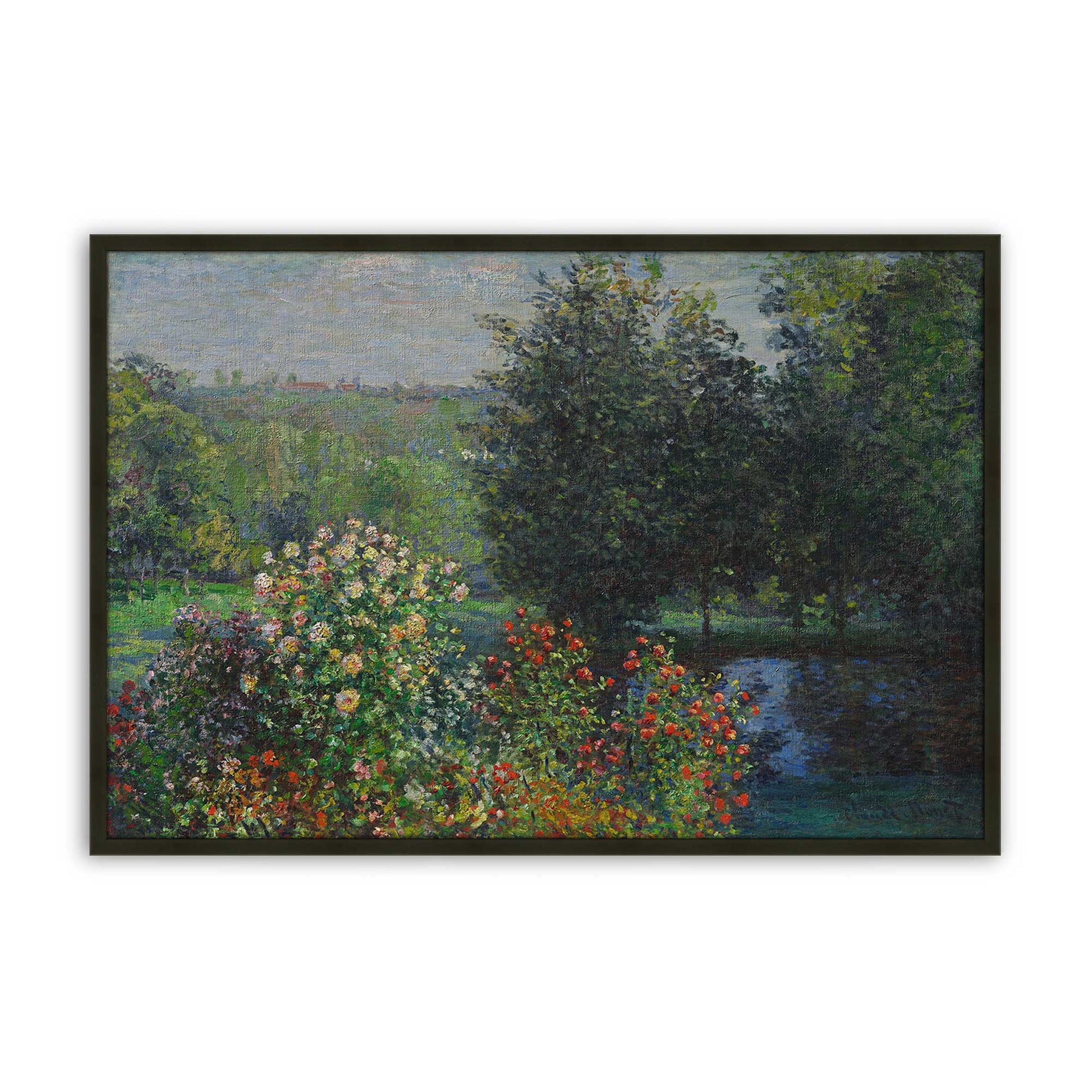 [Color:Satin Black], Picture of art in a Satin Black frame