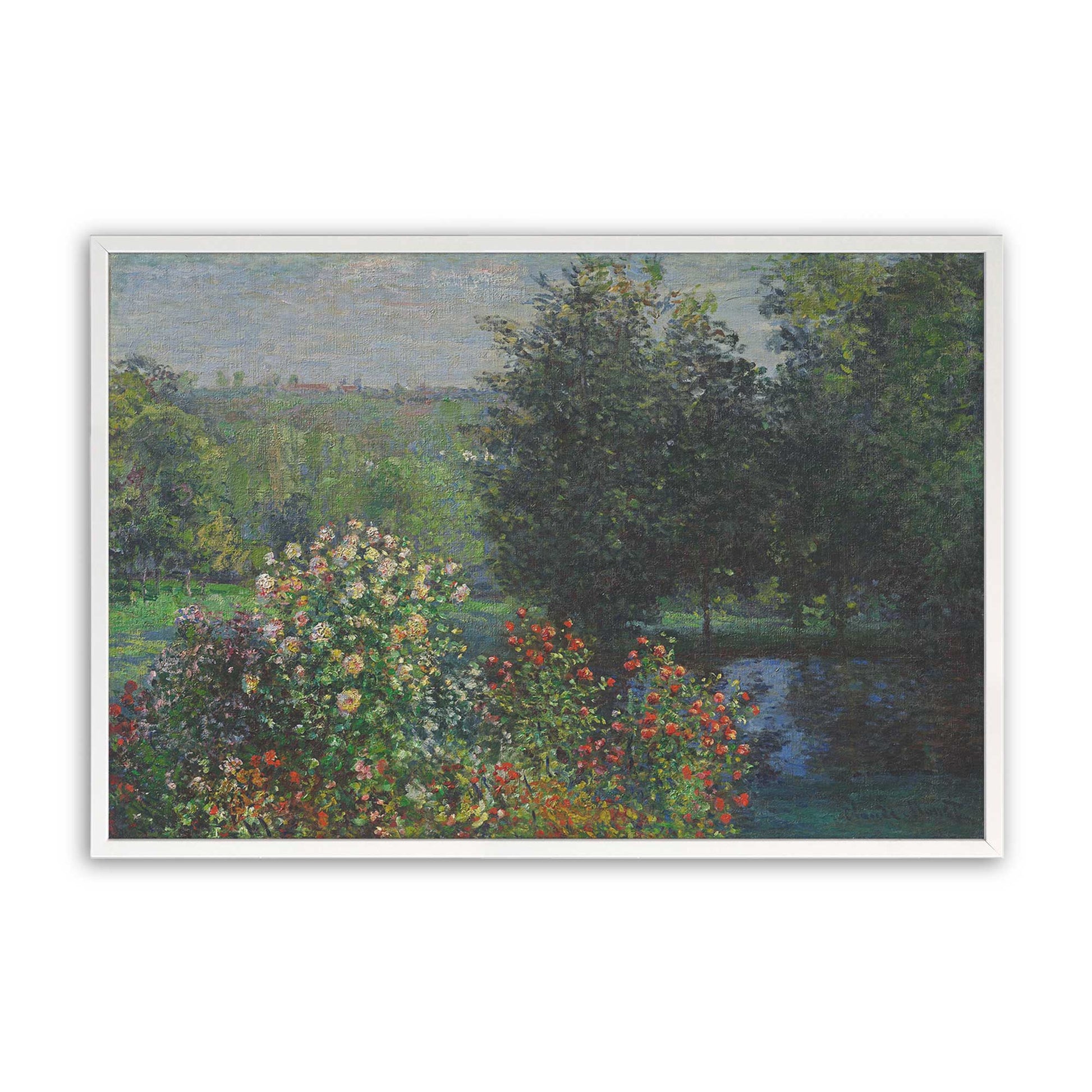 [Color:Opaque White], Picture of art in a Opaque White frame