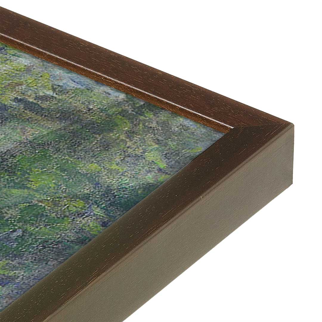 [Color:Belvinder Brown], Picture of art in a Belvinder Brown frame at an angle