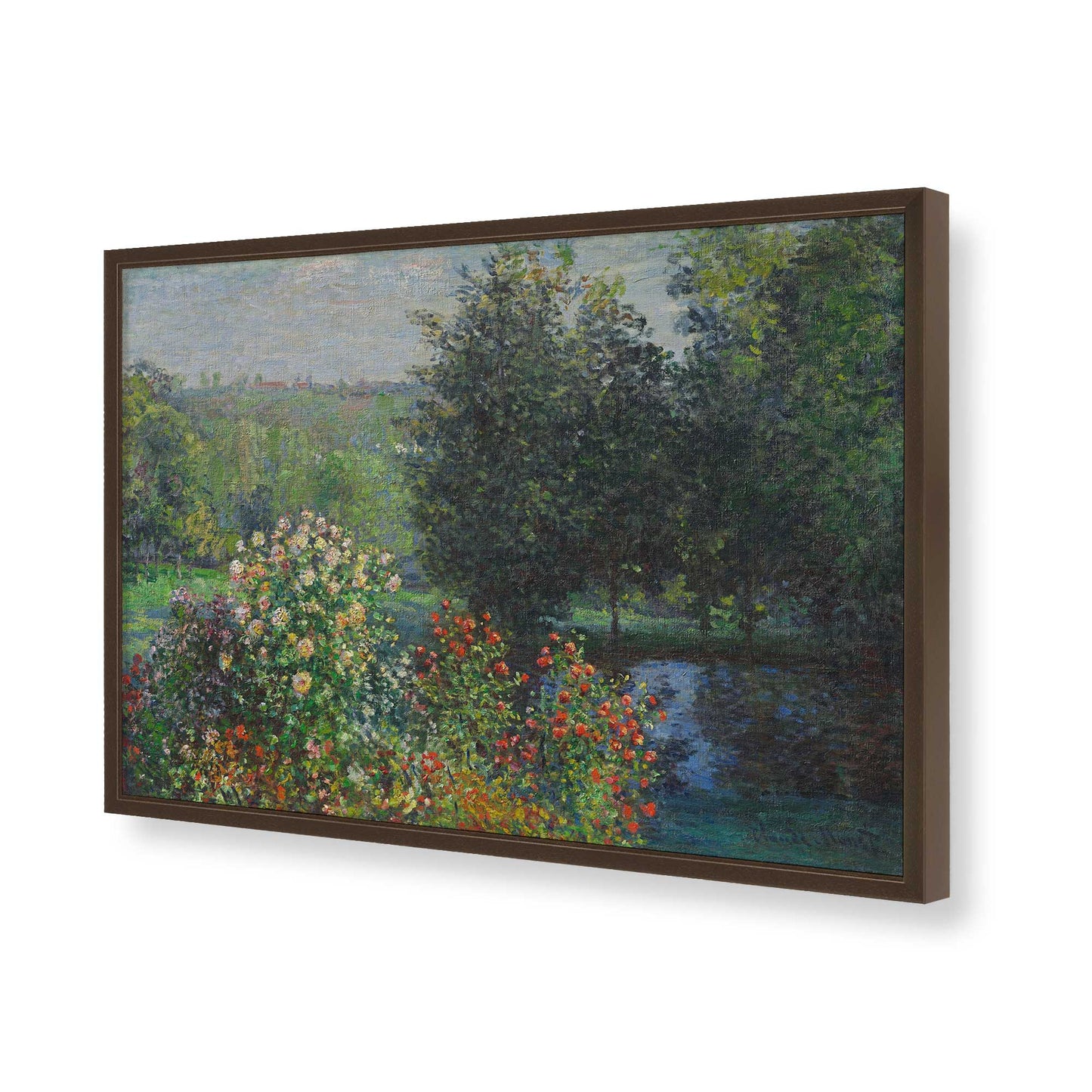 [Color:Belvinder Brown], Picture of art in a Belvinder Brown frame of the corner