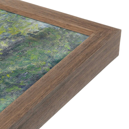 [Color:Walnut], Picture of art in a Walnut frame at an angle