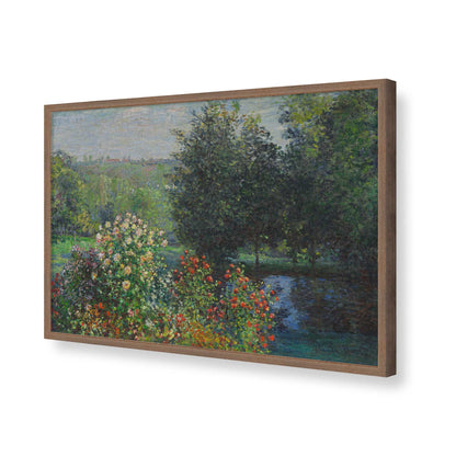 [Color:Walnut], Picture of art in a Walnut frame of the corner
