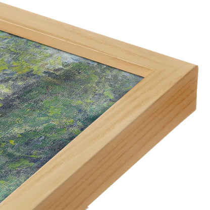 [Color:American Maple], Picture of art in a American Maple frame at an angle