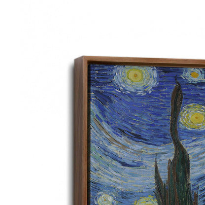 [Color:Walnut], Picture of art in a Walnut frame at an angle
