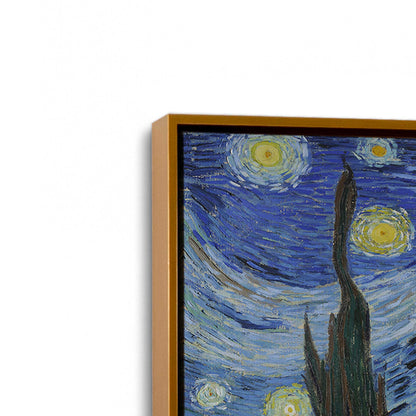 [Color:Polished Gold], Picture of art in a Polished Gold frame at an angle