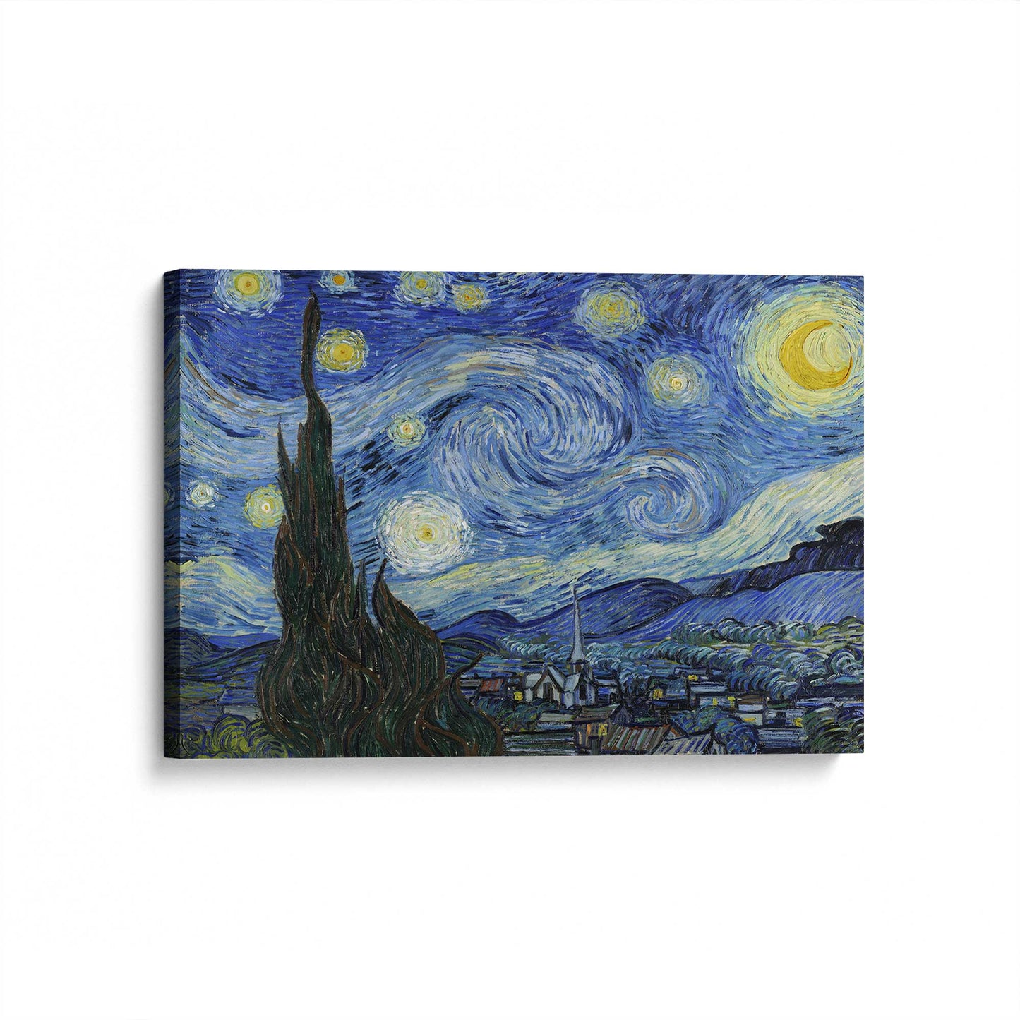 [Color:Stretched Canvas], Picture of art at an angle