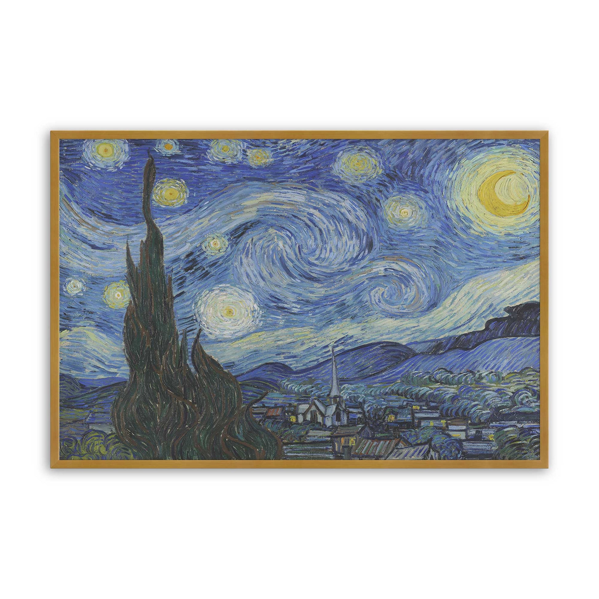 [Color:Polished Gold], Picture of art in a Polished Gold frame