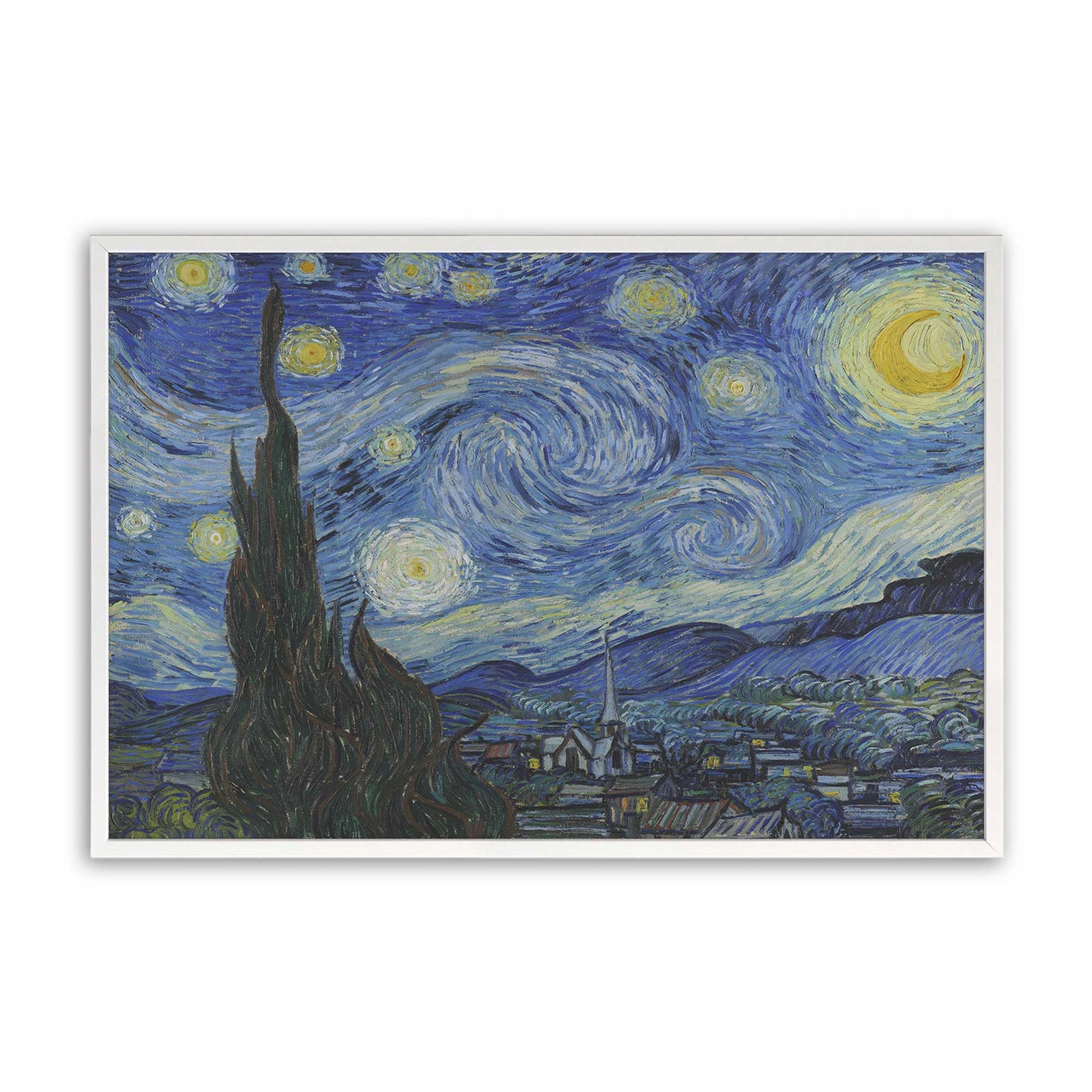 [Color:Opaque White], Picture of art in a Opaque White frame