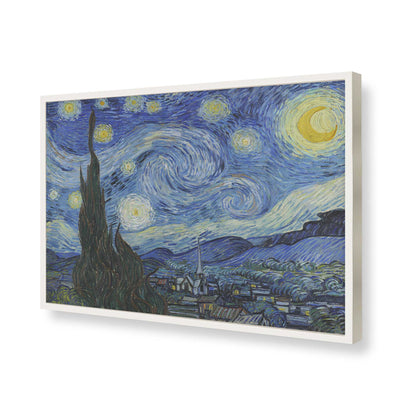 [Color:Opaque White], Picture of art in a Opaque White frame of the corner