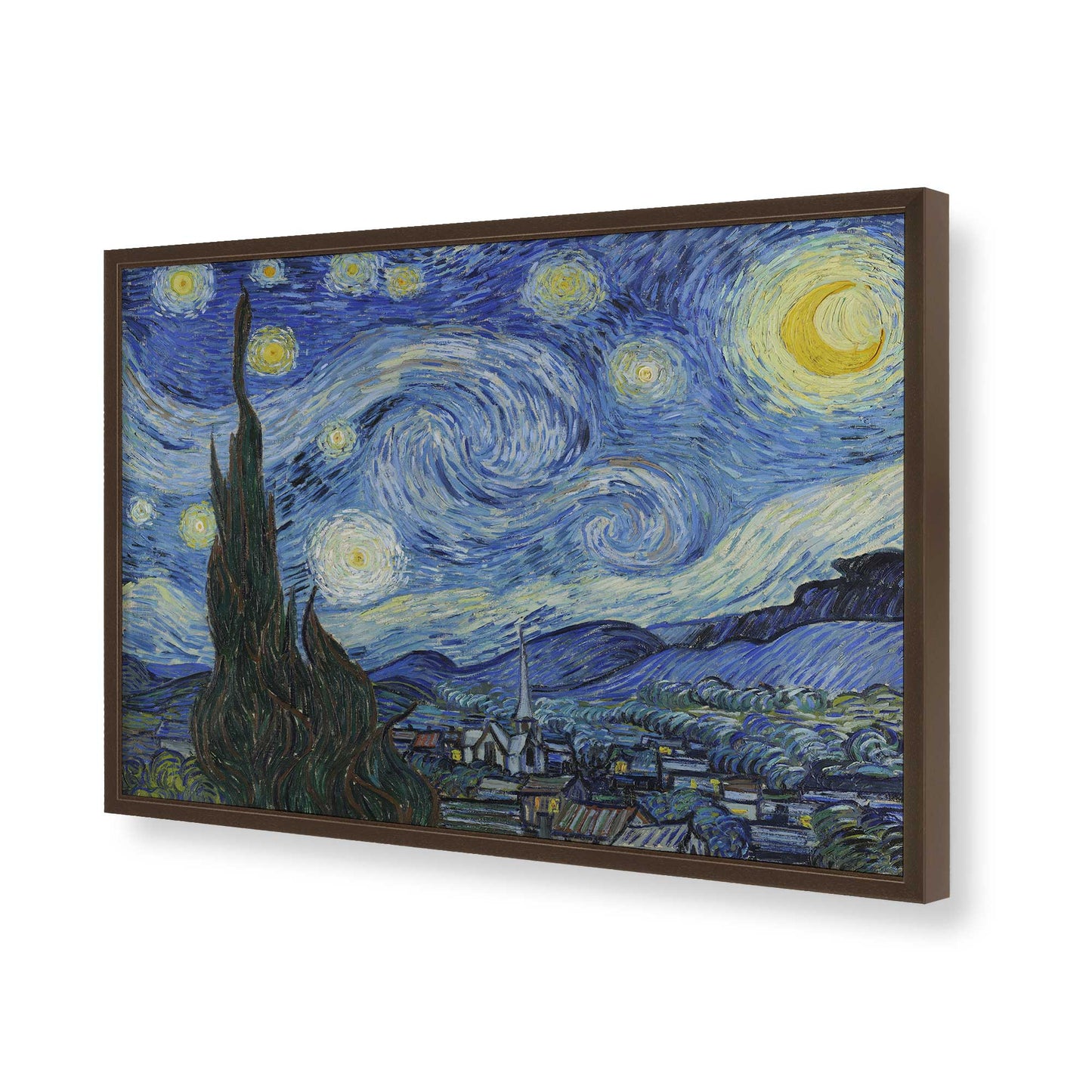 [Color:Belvinder Brown], Picture of art in a Belvinder Brown frame of the corner