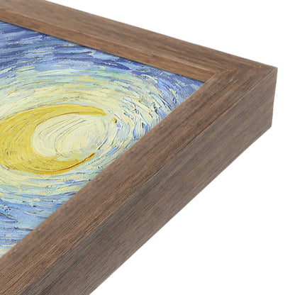 [Color:Walnut], Picture of art in a Walnut frame at an angle