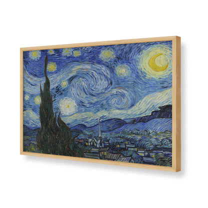 [Color:American Maple], Picture of art in a American Maple frame of the corner