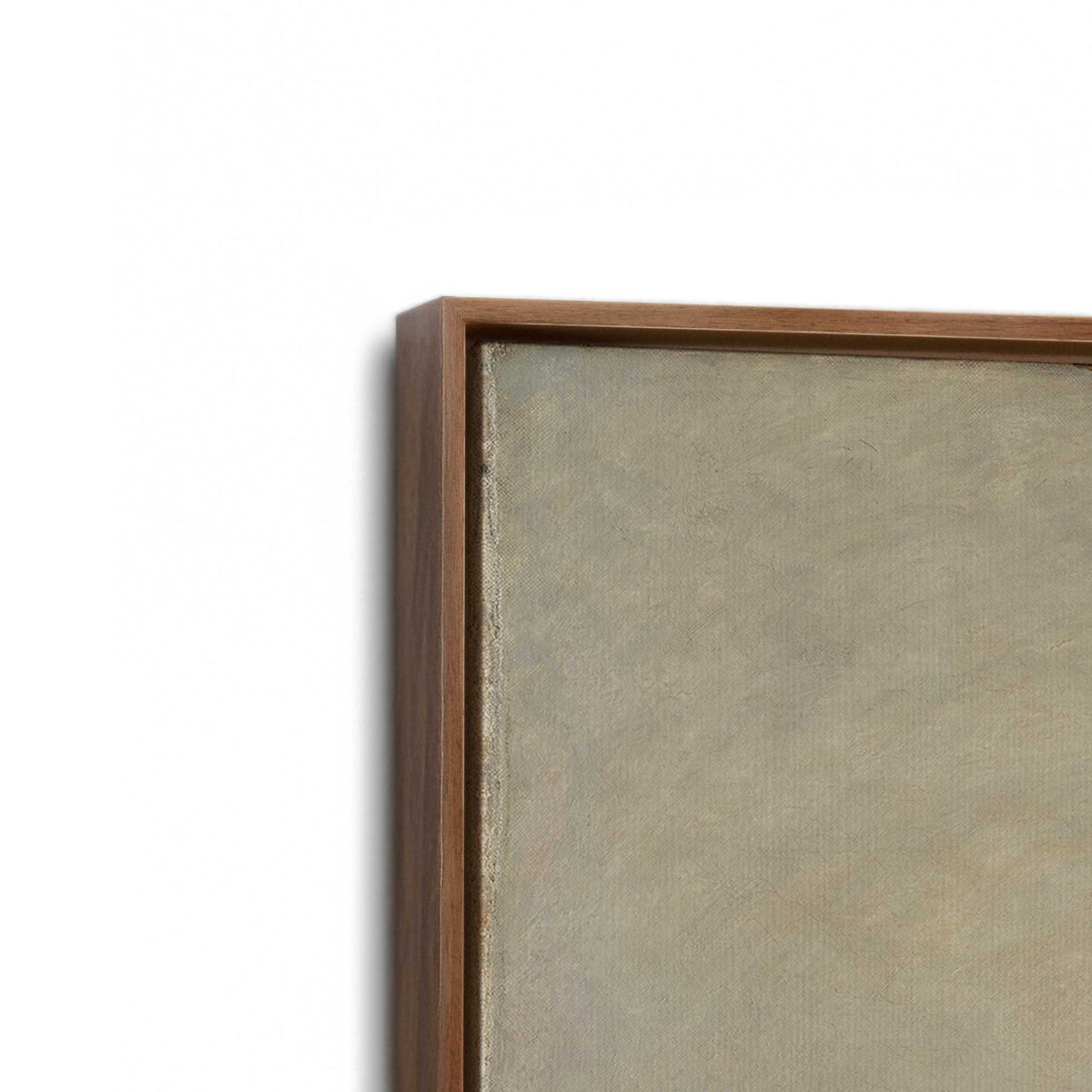 [Color:Walnut], Picture of art in a Walnut frame at an angle