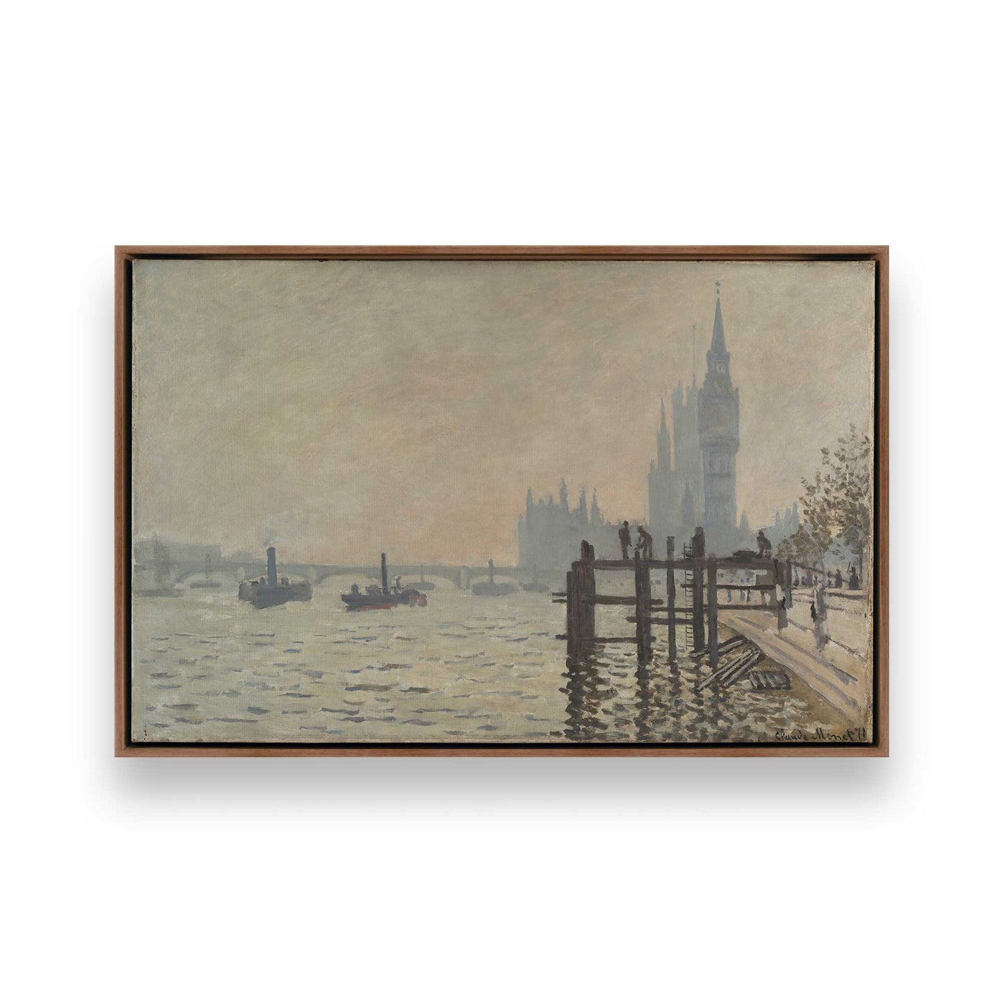 [Color:Walnut], Picture of art in a Walnut frame