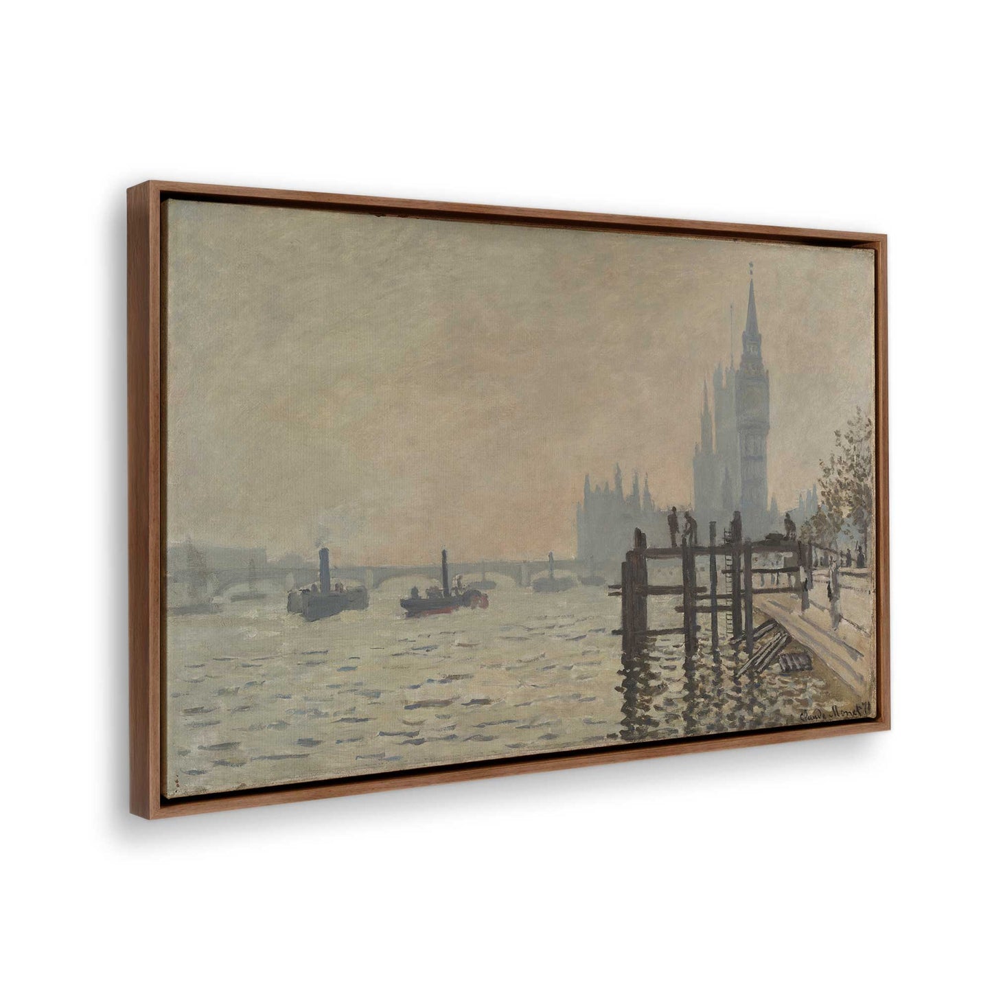 [Color:Walnut], Picture of the corner of the art