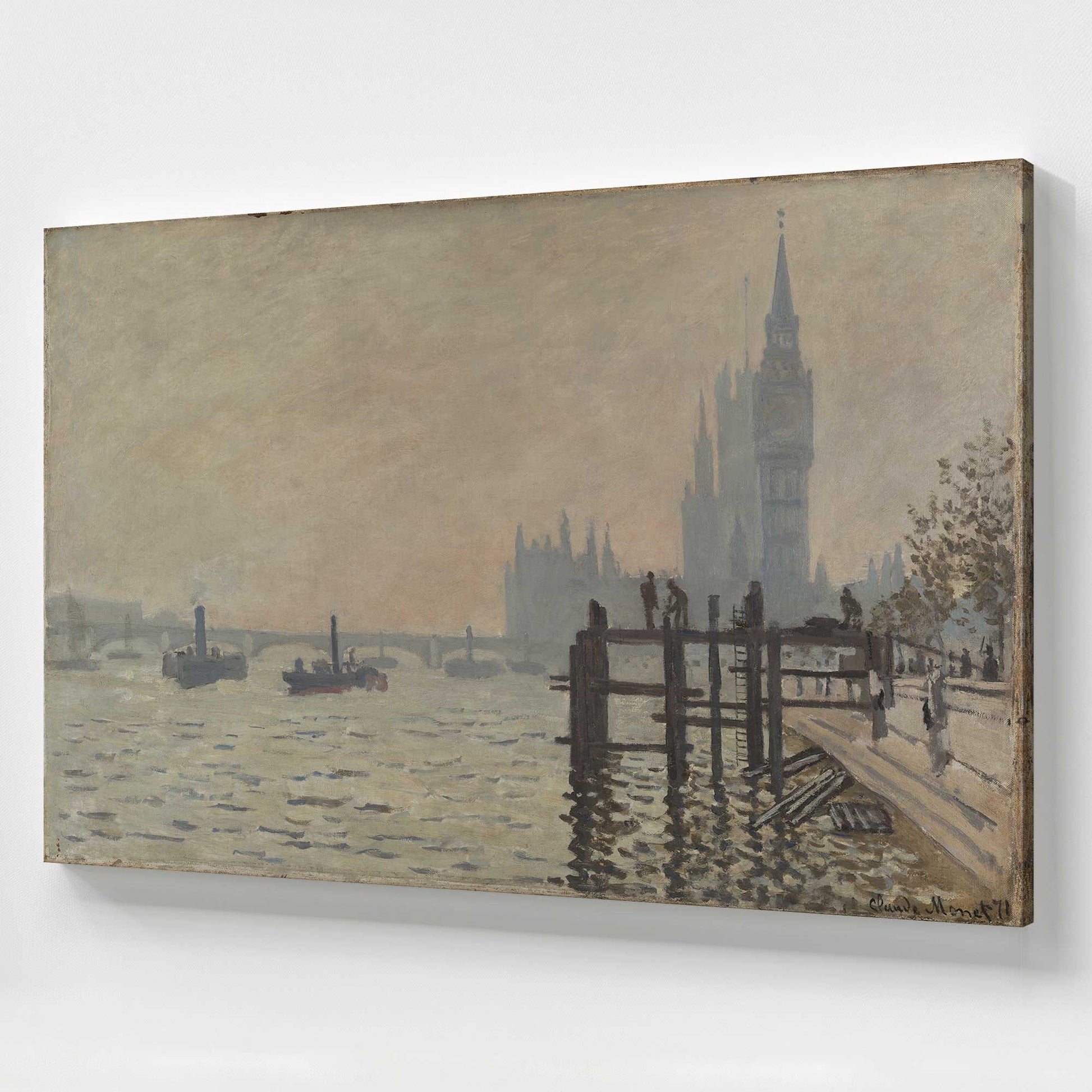 [Color:Stretched Canvas], Picture of art at an angle