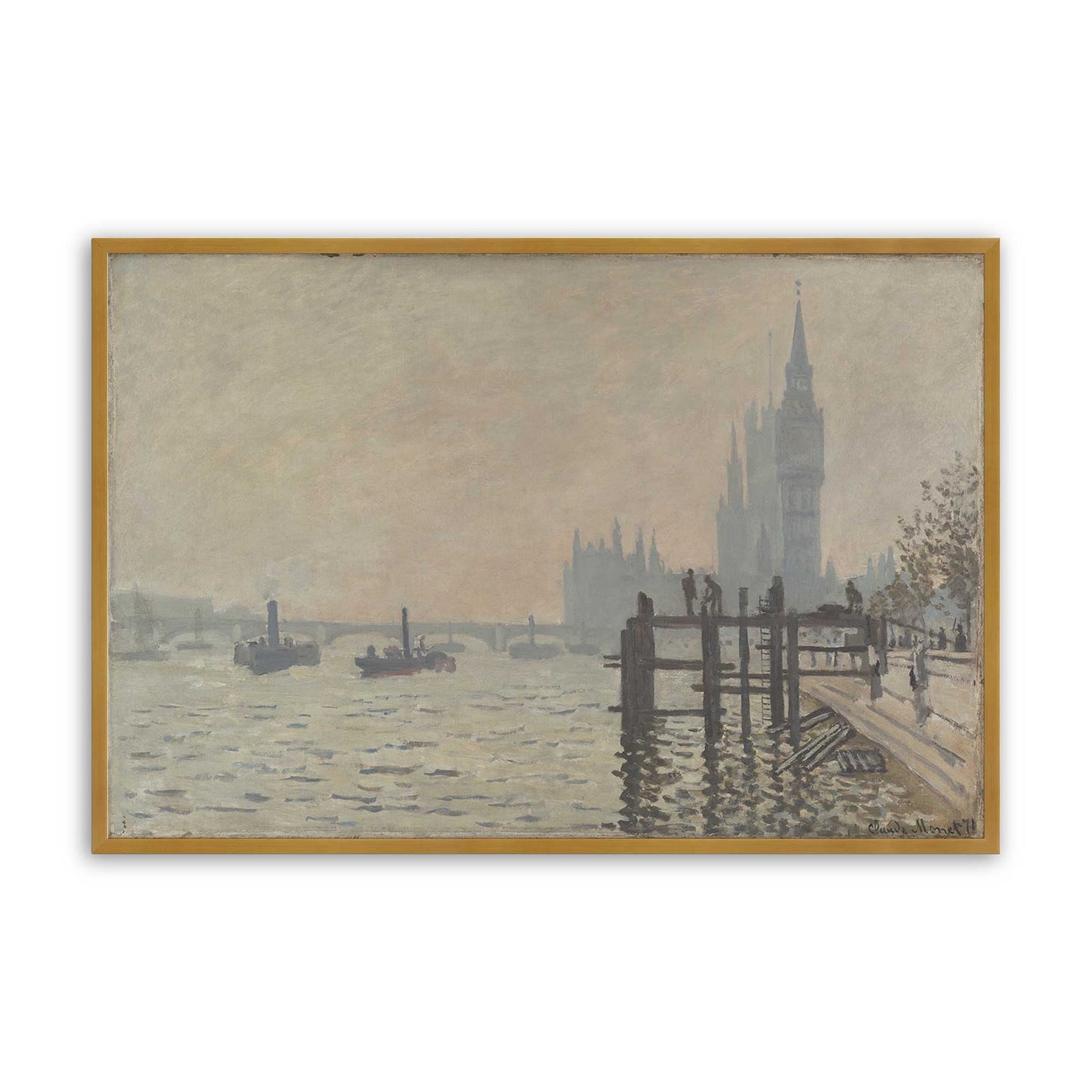 [Color:Polished Gold], Picture of art in a Polished Gold frame