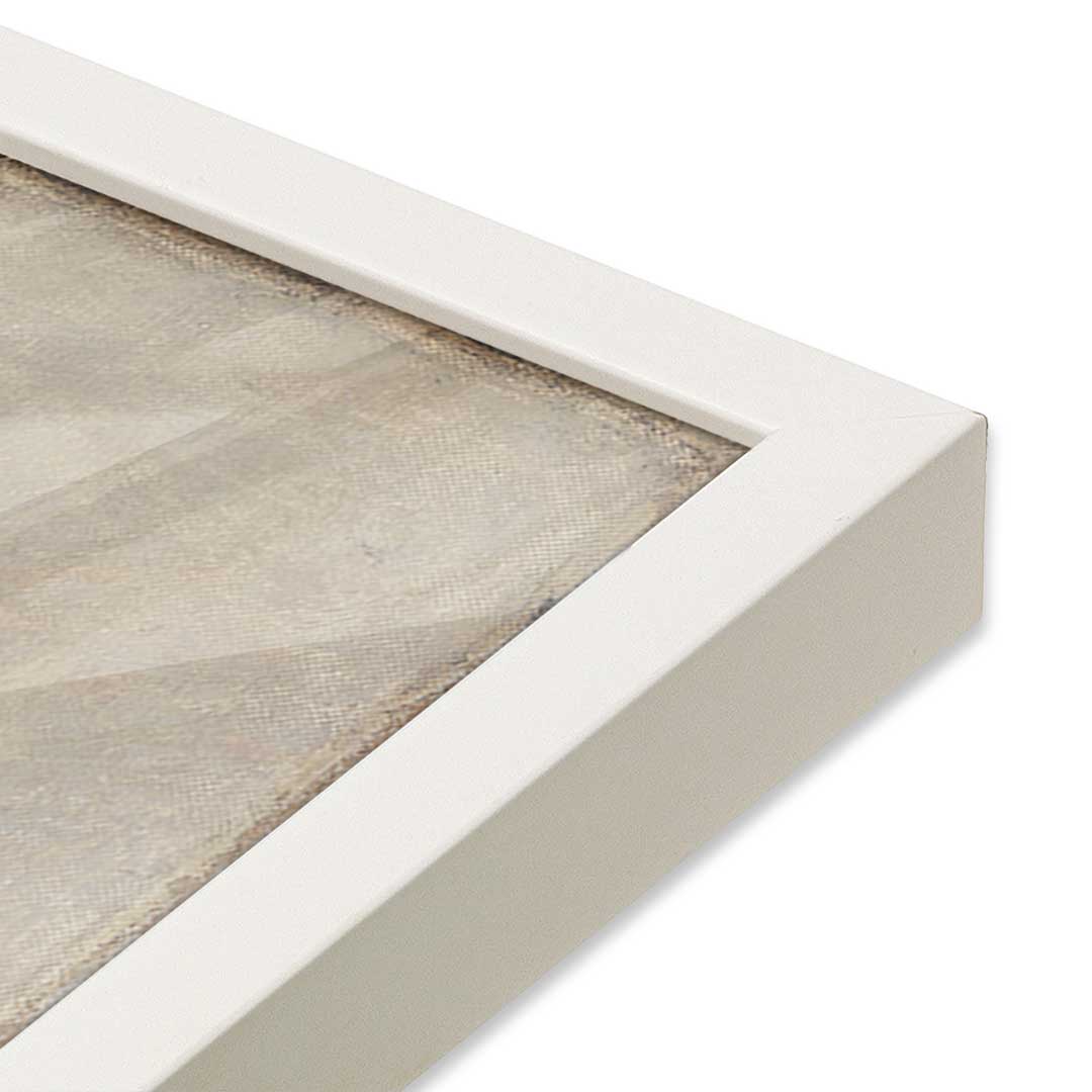 [Color:Opaque White], Picture of art in a Opaque White frame at an angle