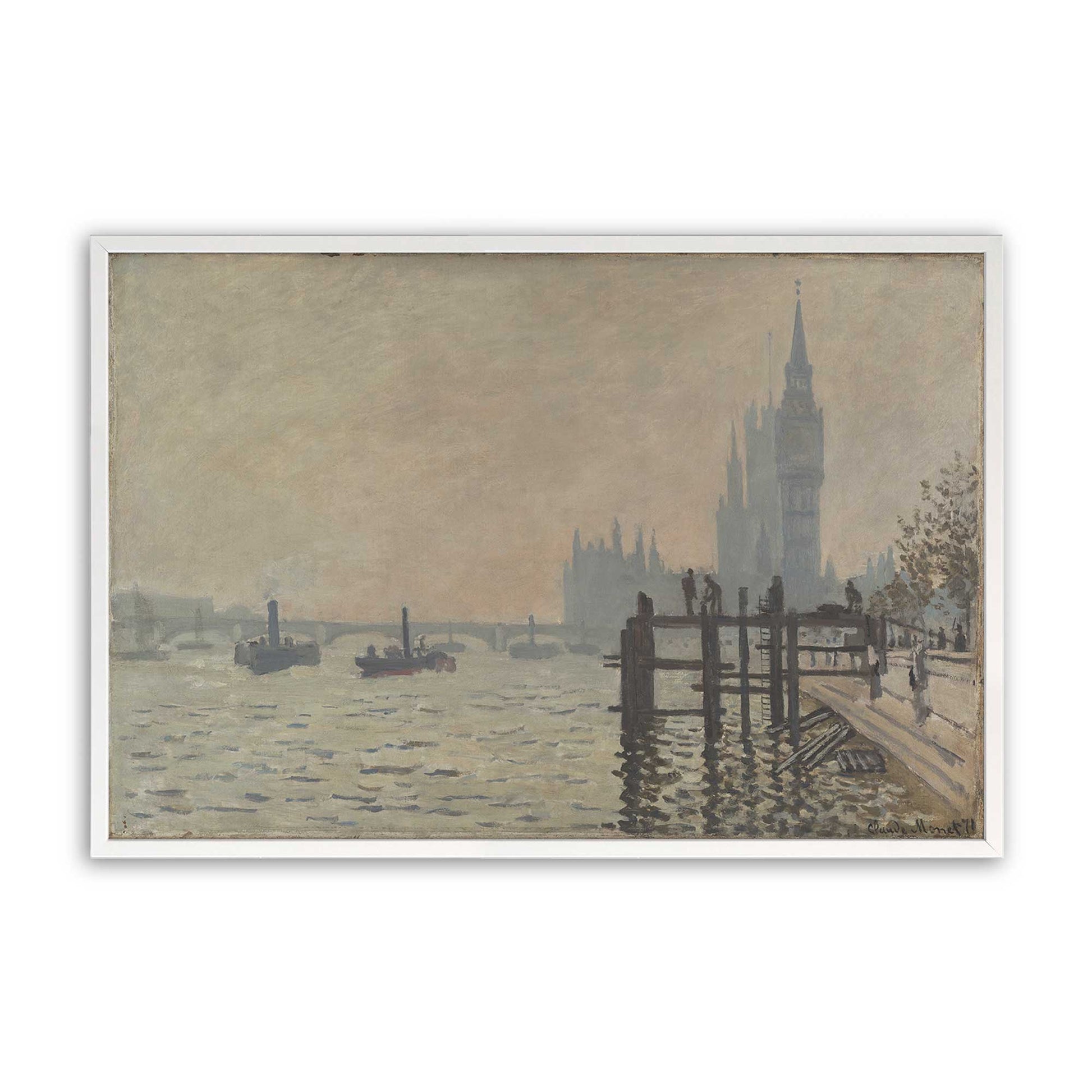 [Color:Opaque White], Picture of art in a Opaque White frame