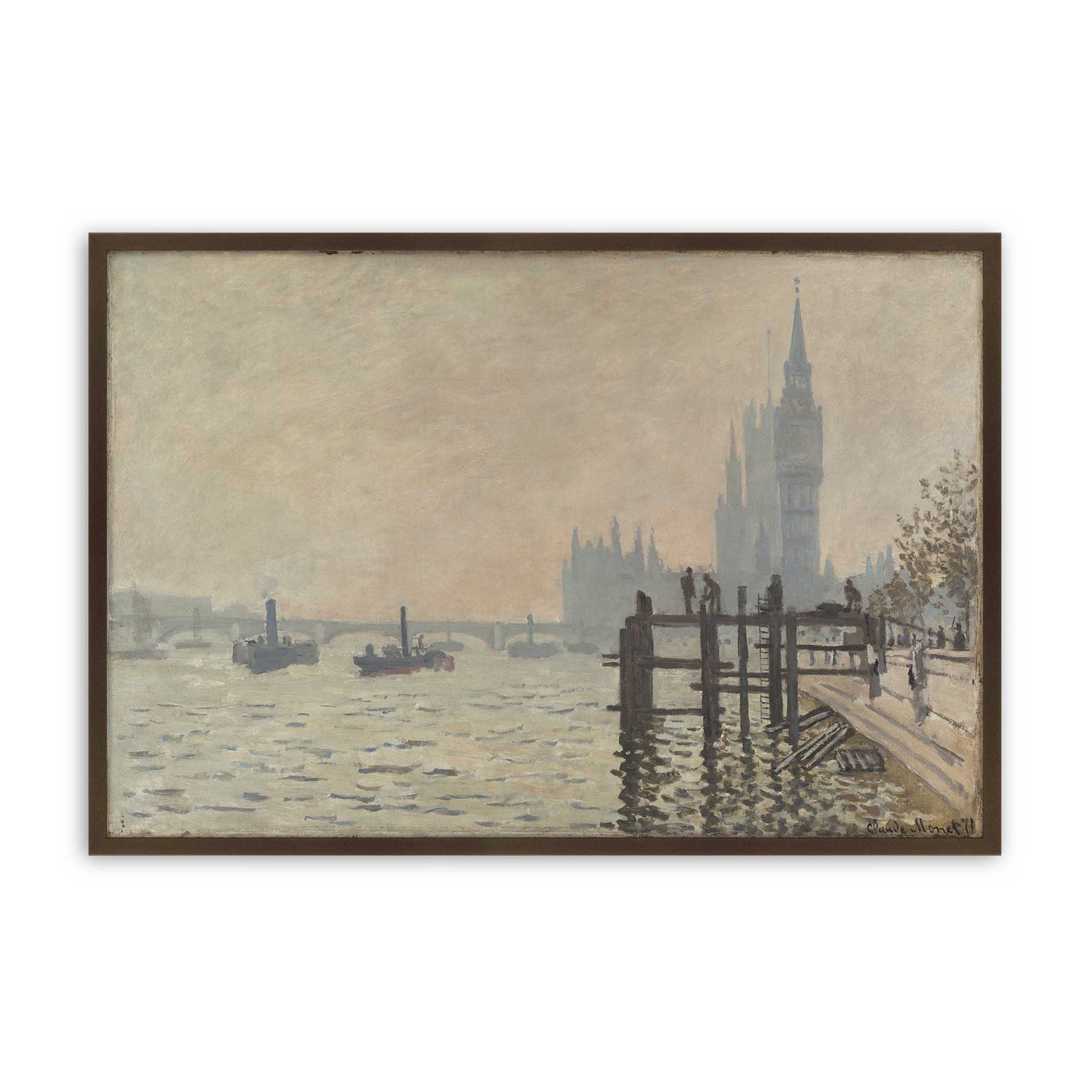 [Color:Brown], Picture of art in a Brown frame