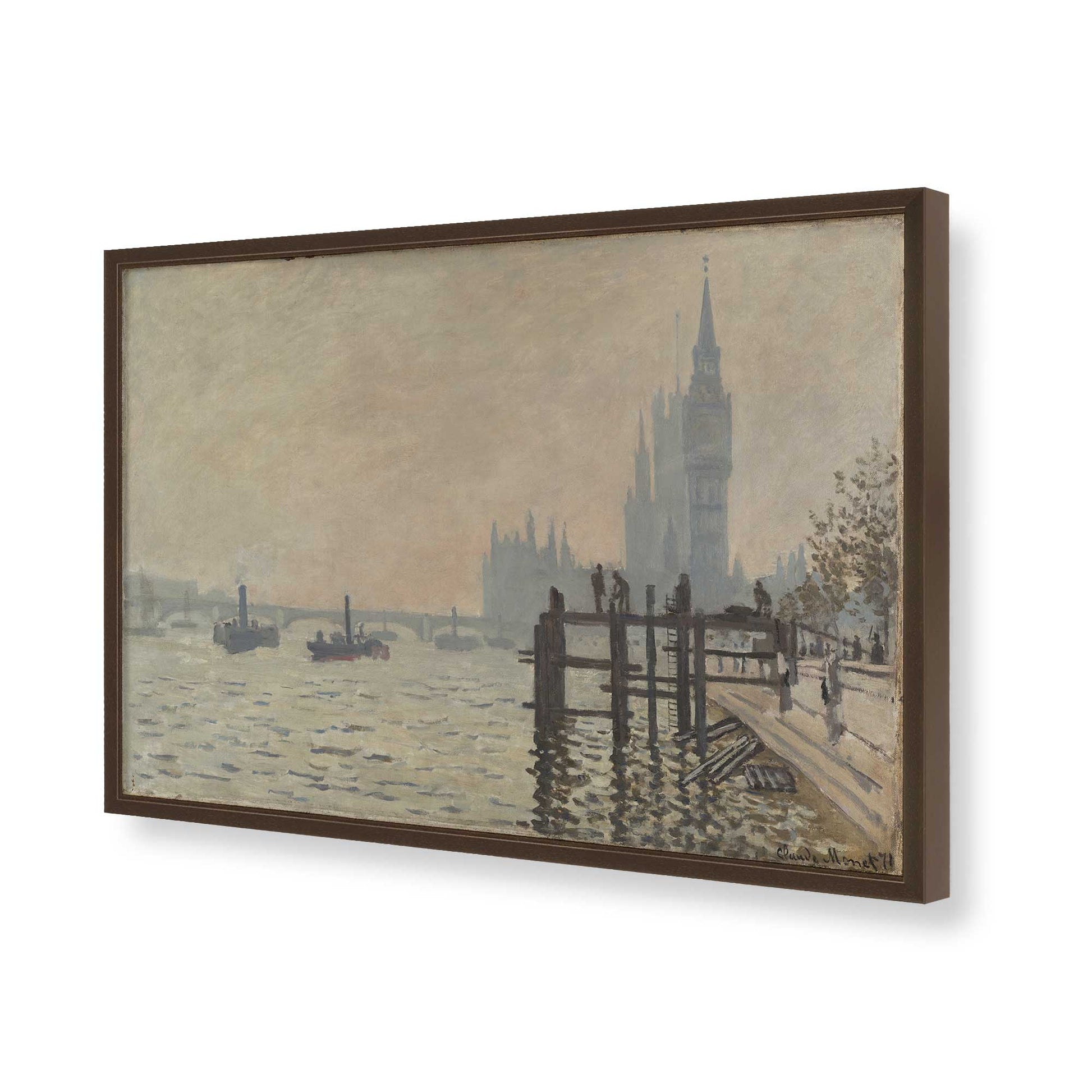 [Color:Belvinder Brown], Picture of art in a Belvinder Brown frame of the corner