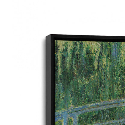 [Color:Satin Black], Picture of art in a Satin Black frame at an angle