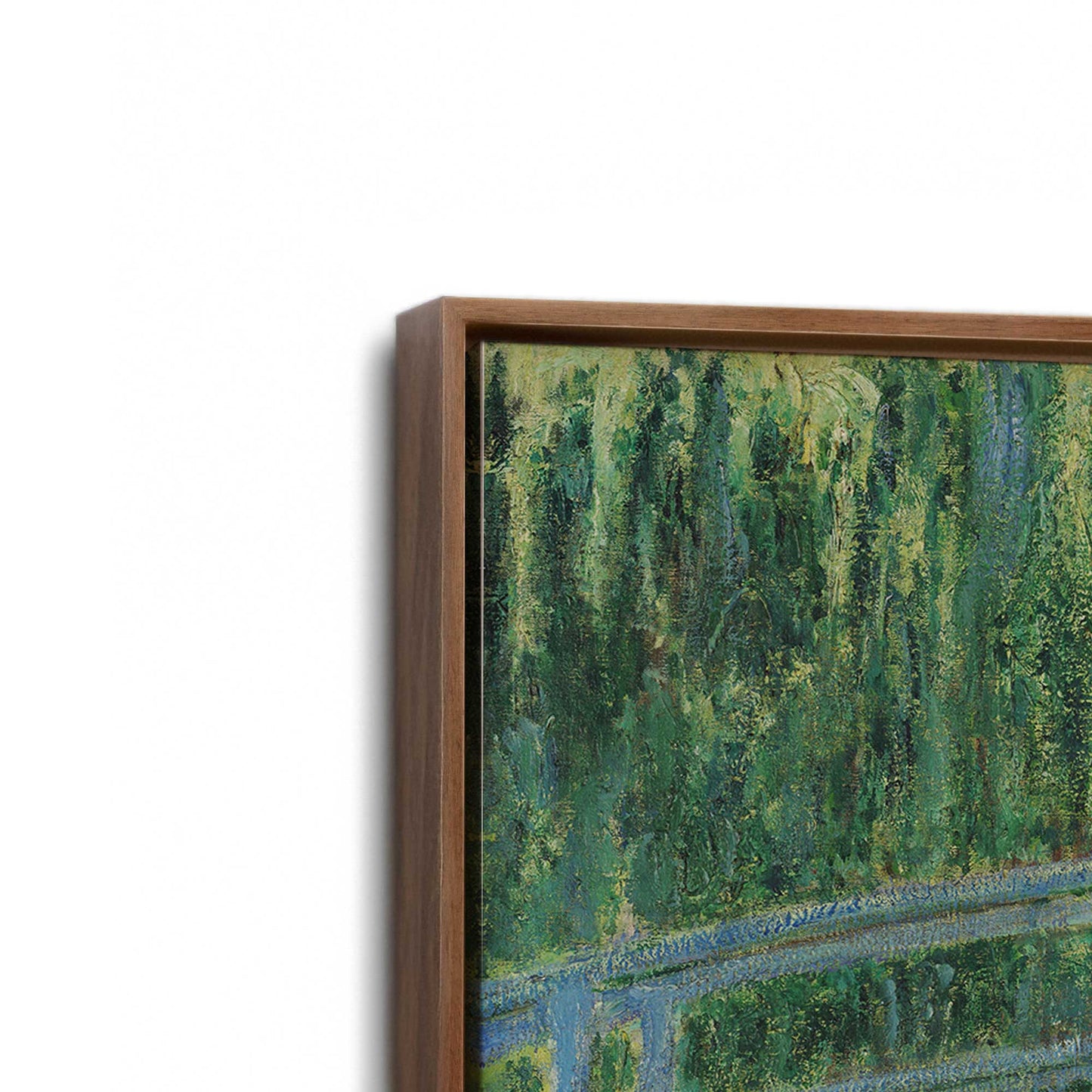 [Color:Walnut], Picture of art in a Walnut frame at an angle