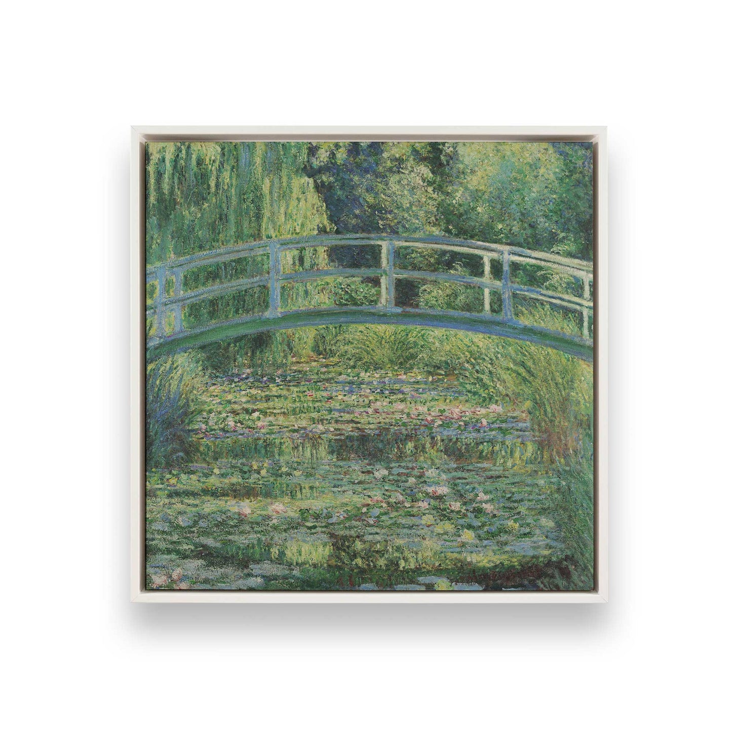 [Color:Opaque White], Picture of art in a White frame