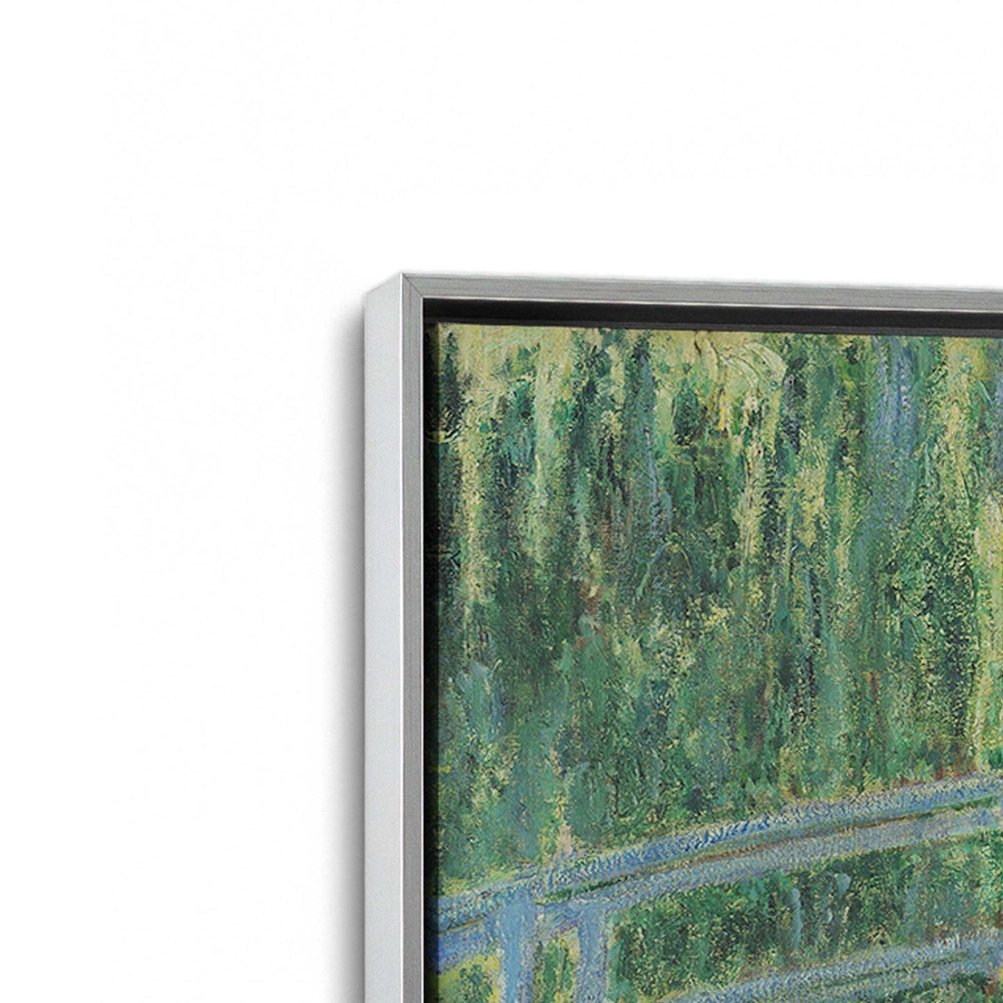 [Color:Polished Chrome], Picture of art in a Polished Chrome frame at an angle