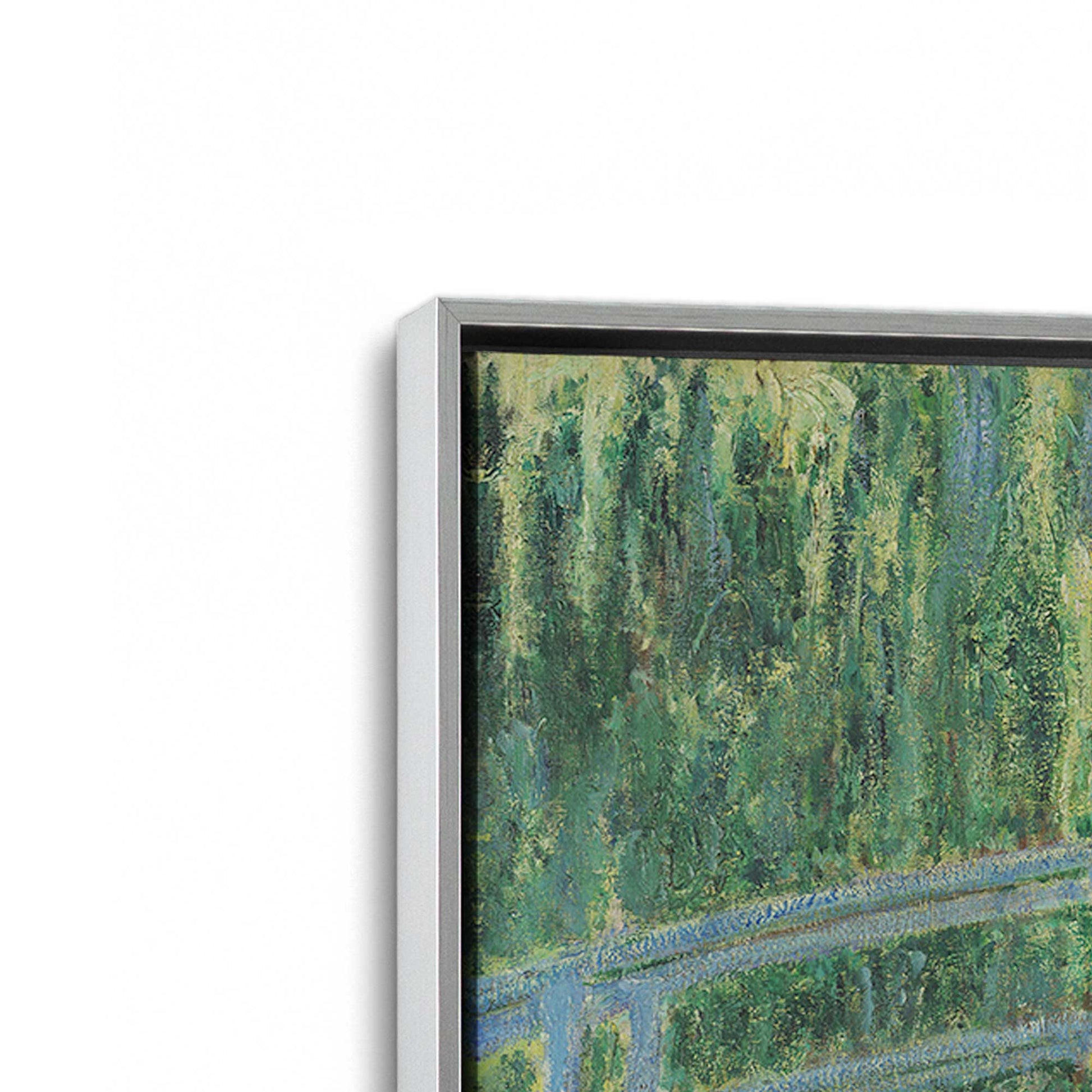 [Color:Polished Chrome], Picture of art in a Polished Chrome frame at an angle