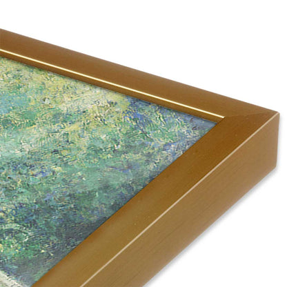 [Color:Polished Gold], Picture of art in a Polished Gold frame at an angle
