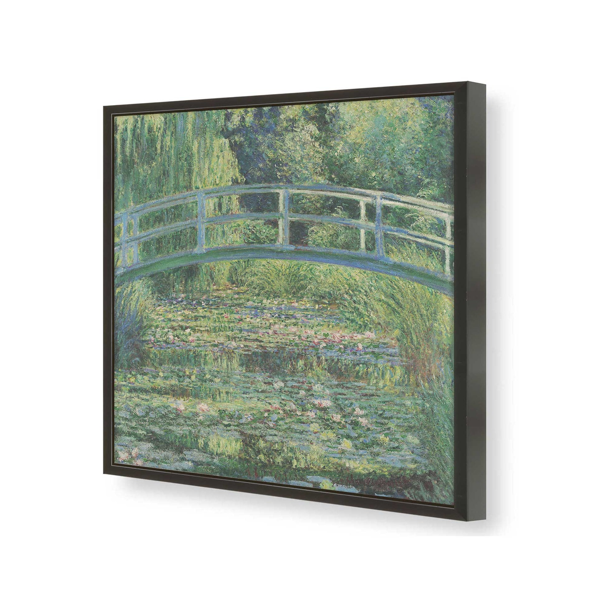 [Color:Satin Black], Picture of art in a Satin Black frame of the corner