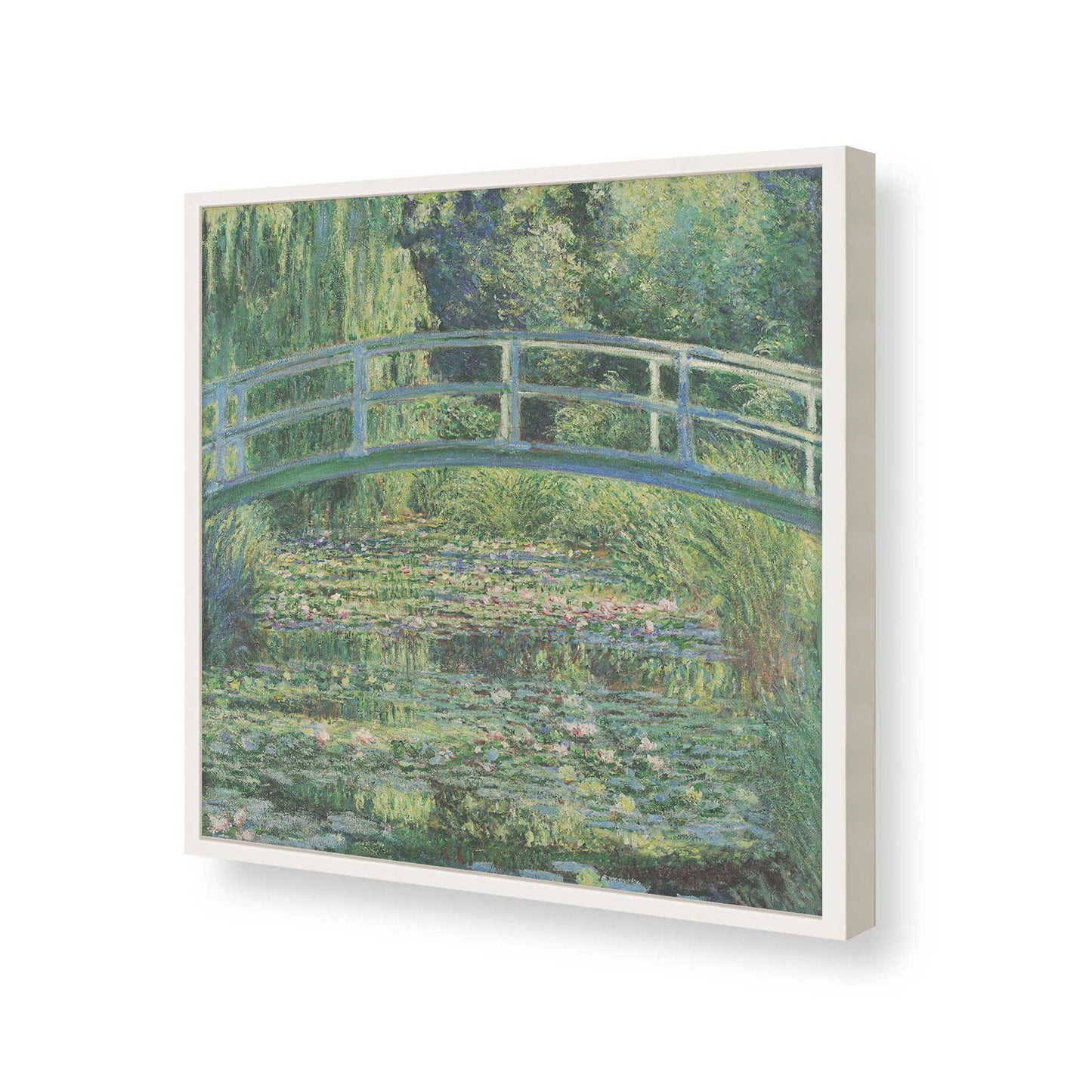 [Color:Opaque White], Picture of art in a Opaque White frame of the corner