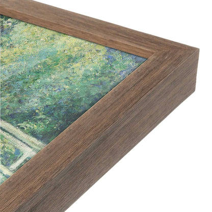 [Color:Walnut], Picture of art in a Walnut frame at an angle