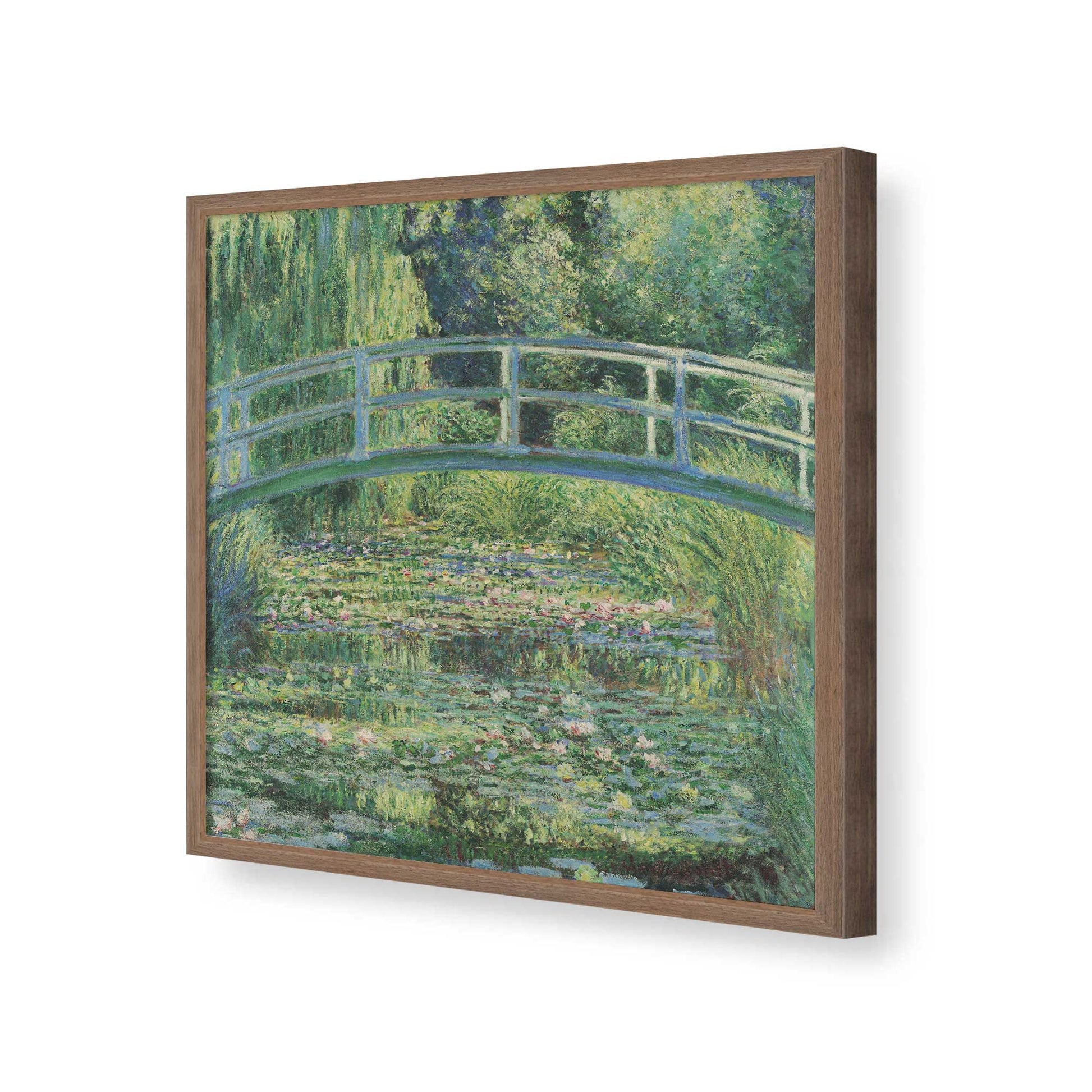 [Color:Walnut], Picture of art in a Walnut frame of the corner