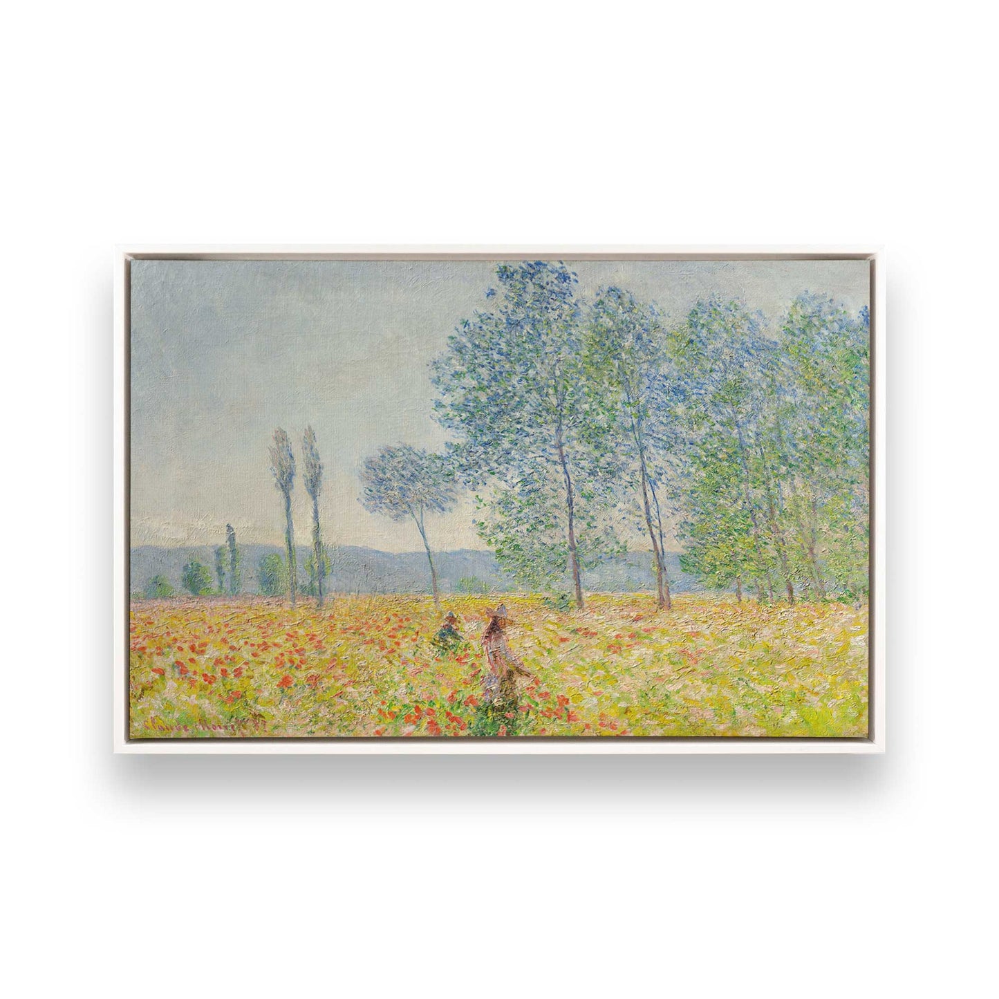[Color:Opaque White], Picture of art in a White frame