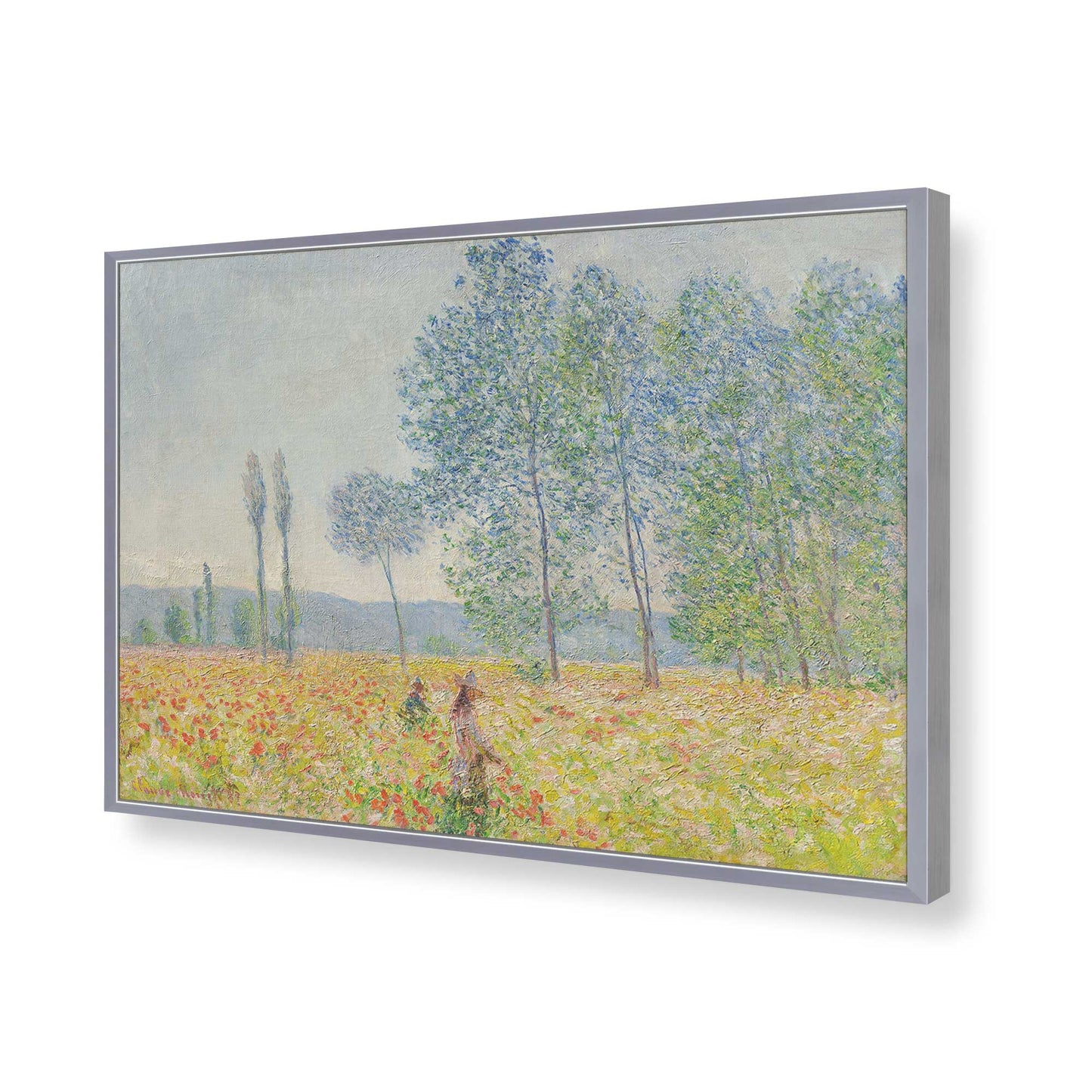 [Color:Polished Chrome], Picture of art in a Polished Chrome frame of the corner
